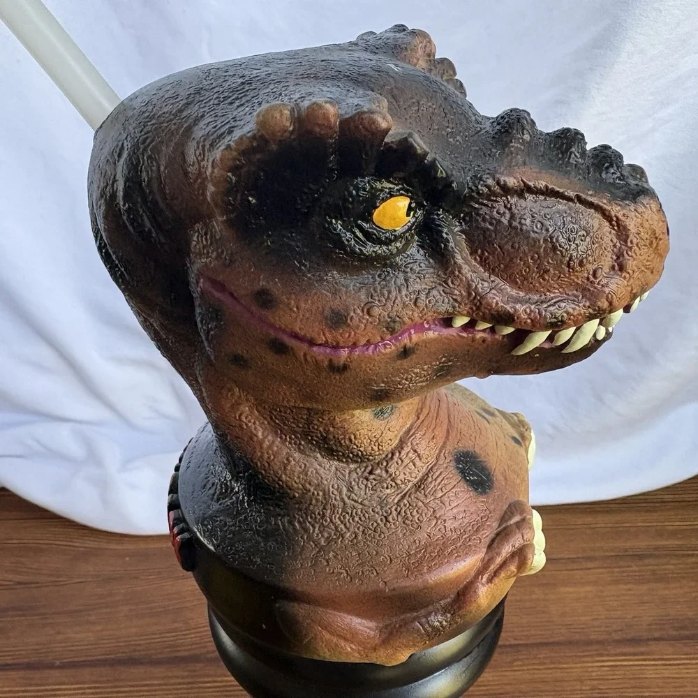 1996 Jurassic Park‎ T-Rex Souvenir Cup Straw Universal Studios Hollywood